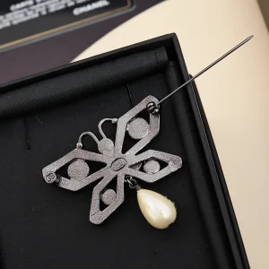 Chanel Crystals Butterfly Brooch