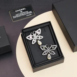 Chanel Crystals Butterfly Brooch