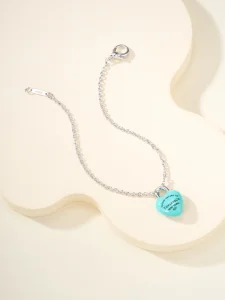 Tiffany Blue Full Heart Bracelets