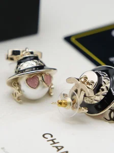 Chanel CC Logo Doll Earrings