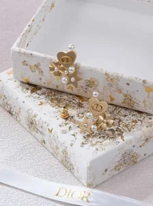 Dior Petit CD Gold Metal Earrings
