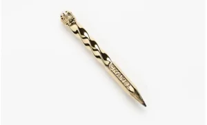 Chanel Gole Metal Pen Brooch