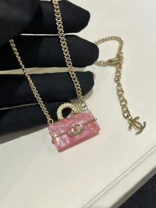 Chanel Iconic Bag Pendant Necklaces