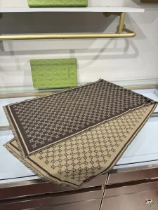 Gucci Brown GG Wool Scarf