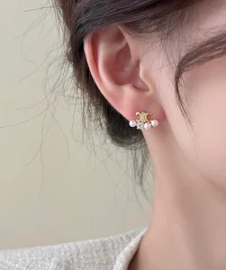 Celine Triomphe Pearls Earrings