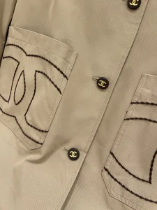 Chanel CC Logo Bomber Jacket