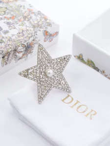 Chanel Pearl Crystals Star Brooch