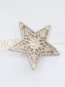 Chanel Pearl Crystals Star Brooch