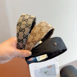 Gucci Blue GG Canvas Fabric Headband