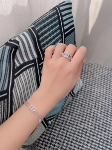 (image for) Chanel Crystal CC Logo Rings