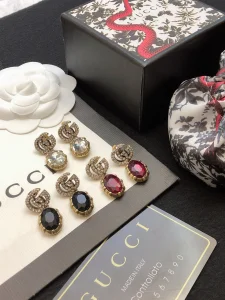 (image for) Gucci GG Marmont Crystal Earrings
