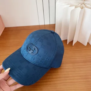 Gucci Blue GG Nylon Baseball Cat Hat