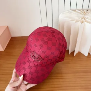 (image for) Gucci Red GG Nylon Baseball Cat Hat
