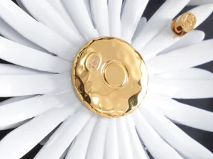 (image for) Chanel White Metal Flower Brooch