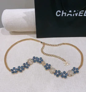 (image for) Chanel CC Denim Metal Strass Belts