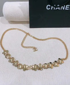 (image for) Chanel CC Denim Metal Strass Belts