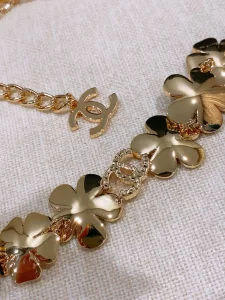 (image for) Chanel CC Denim Metal Strass Belts