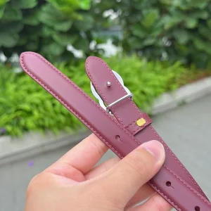 (image for) Chanel CC Logo Red Leather Belt 20MM
