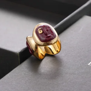 Bottega Veneta Face Rings
