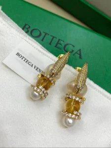 Bottega Veneta Crystals Twist Earrings