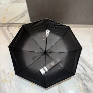 (image for) Chanel CC Logo Coco Umbrella Black White