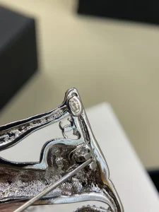(image for) Chanel Crystal CC Dog Pearls Brooch
