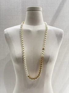 (image for) Chanel CC Logo Pearls Necklaces
