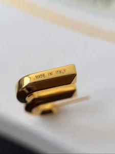 (image for) Miu Miu Logo Metal Stud Earrings