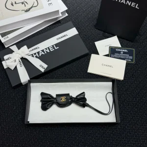 (image for) Chanel Mini Candy Bag Charm Black Lambskin
