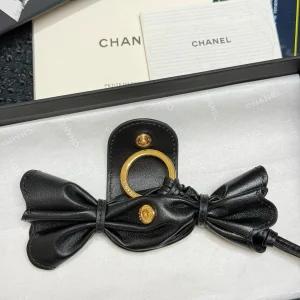 (image for) Chanel Mini Candy Bag Charm Black Lambskin