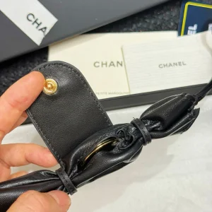 (image for) Chanel Mini Candy Bag Charm Black Lambskin