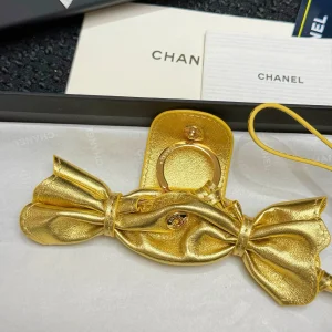 (image for) Chanel Mini Candy Bag Charm Gold Lambskin