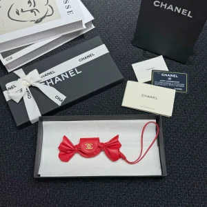 (image for) Chanel Mini Candy Bag Charm Red Lambskin