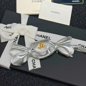 Chanel Mini Candy Bag Charm Silver Lambskin