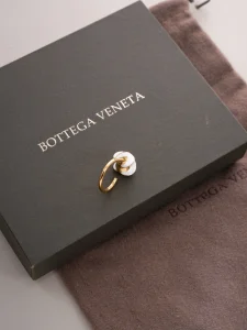 (image for) Bottega Veneta White Drop Earrings