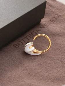 (image for) Bottega Veneta White Drop Earrings