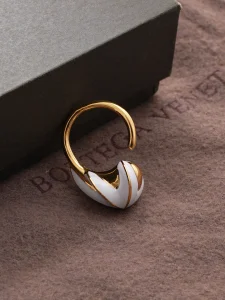 (image for) Bottega Veneta White Drop Earrings