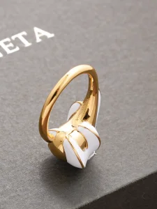 (image for) Bottega Veneta White Drop Earrings