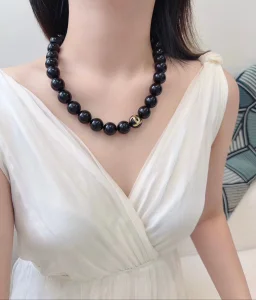(image for) Chanel CC Pearls Choker Necklaces