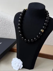 (image for) Chanel CC Pearls Choker Necklaces