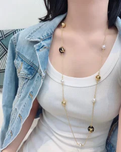 (image for) Chanel CC Pearls Long Necklaces