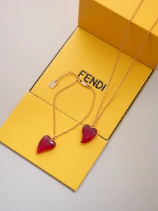 (image for) Fendi Red Heartbeat Bracelets
