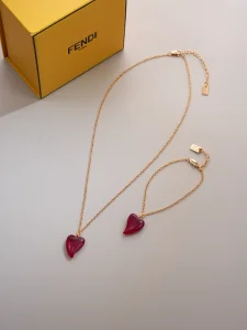(image for) Fendi Red Heartbeat Necklaces