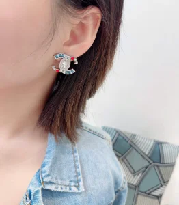 (image for) Chanel CC Logo Stud Earrings