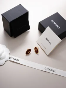 (image for) Chanel CC Logo Oval Earrings