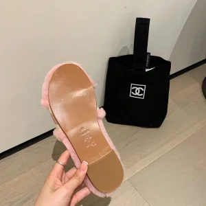 Luxury Womens Shoes Dior Dway Slide Sandal with Fur 35 To 42 A136PP360 AA138887