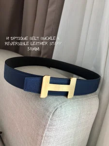 Hermes H Optique Belt Buckle Reversible Strap 38MM 