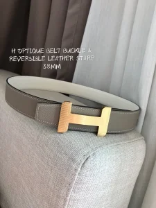 Hermes H Optique Belt Buckle Reversible Strap 38MM 