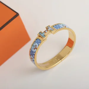 Luxury Womens Jewelry Hermes Clic H Panoplie Equestre Bracelet A205PP260 AA145654