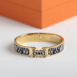 Luxury Womens Jewelry Hermes Clic H Panoplie Equestre Bracelet A205PP260 AA145657
